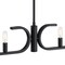 Designers Fountain Skye 60 Watt 8-Light Matte Black Minimalist Island Light with Bare Bulbs D314C-IS-MB - alternate 8